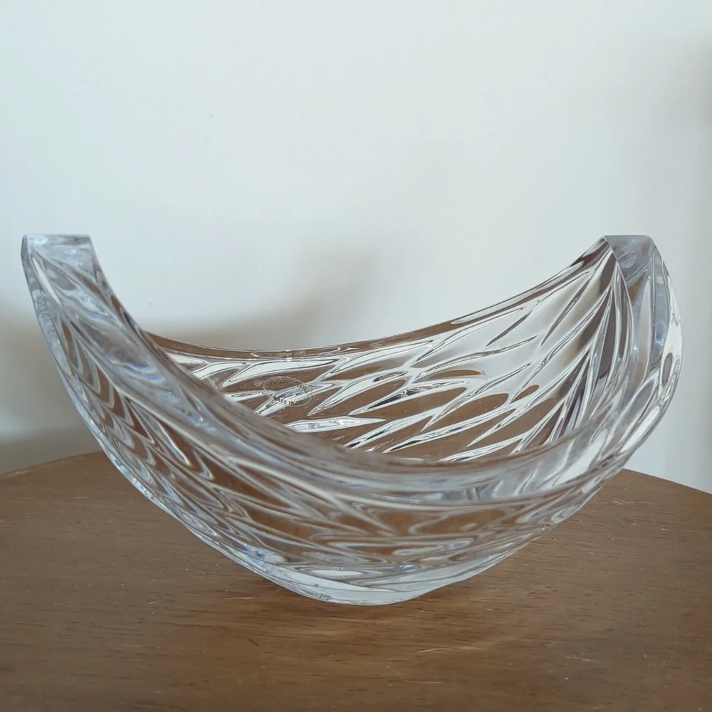 Clear Crystal Glass Decorative Bowl